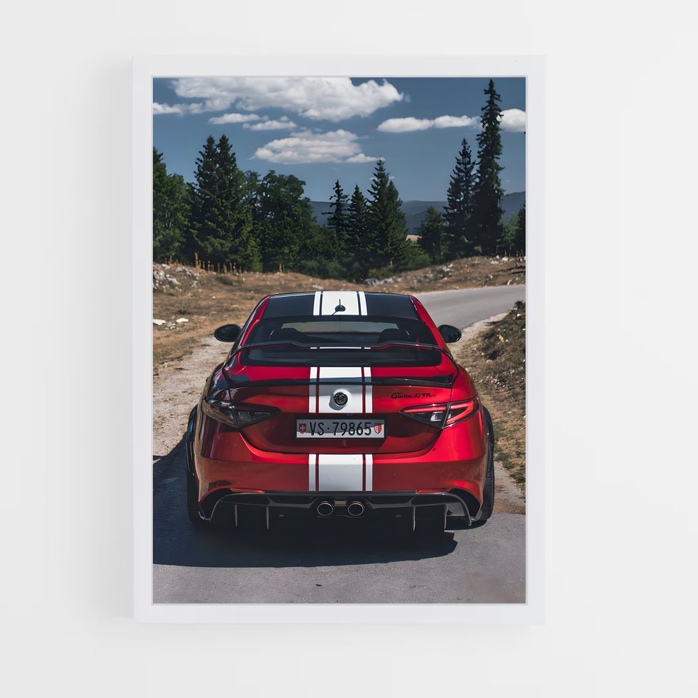 Poster L'Essence du Sport – affiche Alfa Romeo (vue 3)